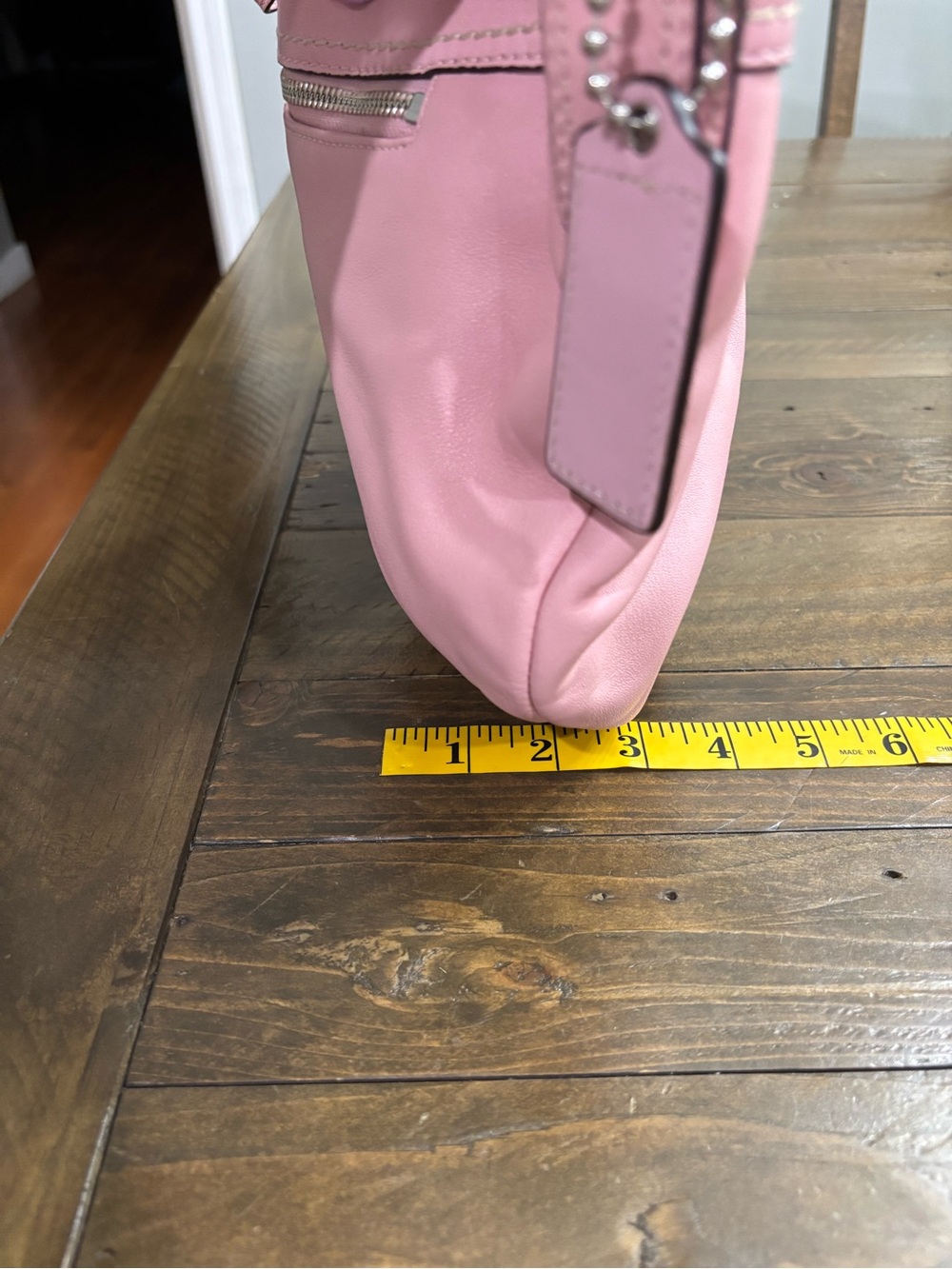 Coach SoHo Pleated Pink Hobo Shoulder Bag - Picture 14 of 15
